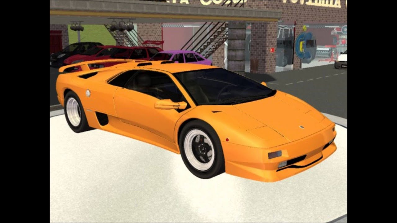Sims 2 Car Conversion by VoVillia Corp. - 1997 Lamborghini Diablo SV