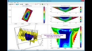 3D resistivity imaging on aquatory, case study.