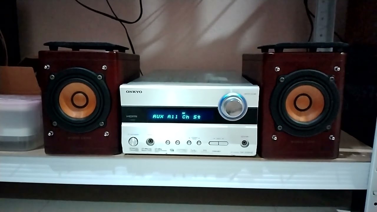 Onkyo SA-205HD กับลำโพง Wood Cone - YouTube
