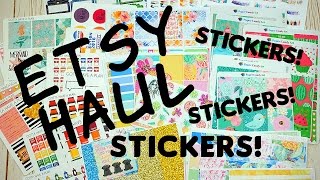 Etsy Sticker Haul! So Many Planner stickers! Etsy Sticker Haul! So Many Planner stickers!