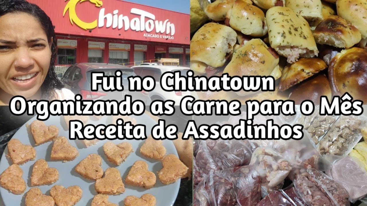 Fui no Chinatown / Organizando as Carnes do Mês / Salgados Assados para Lanchinho