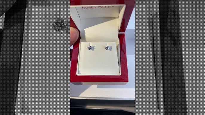 1 Carat Lab Grown Diamond Stud Earrings (James Allen True Hearts Review) 