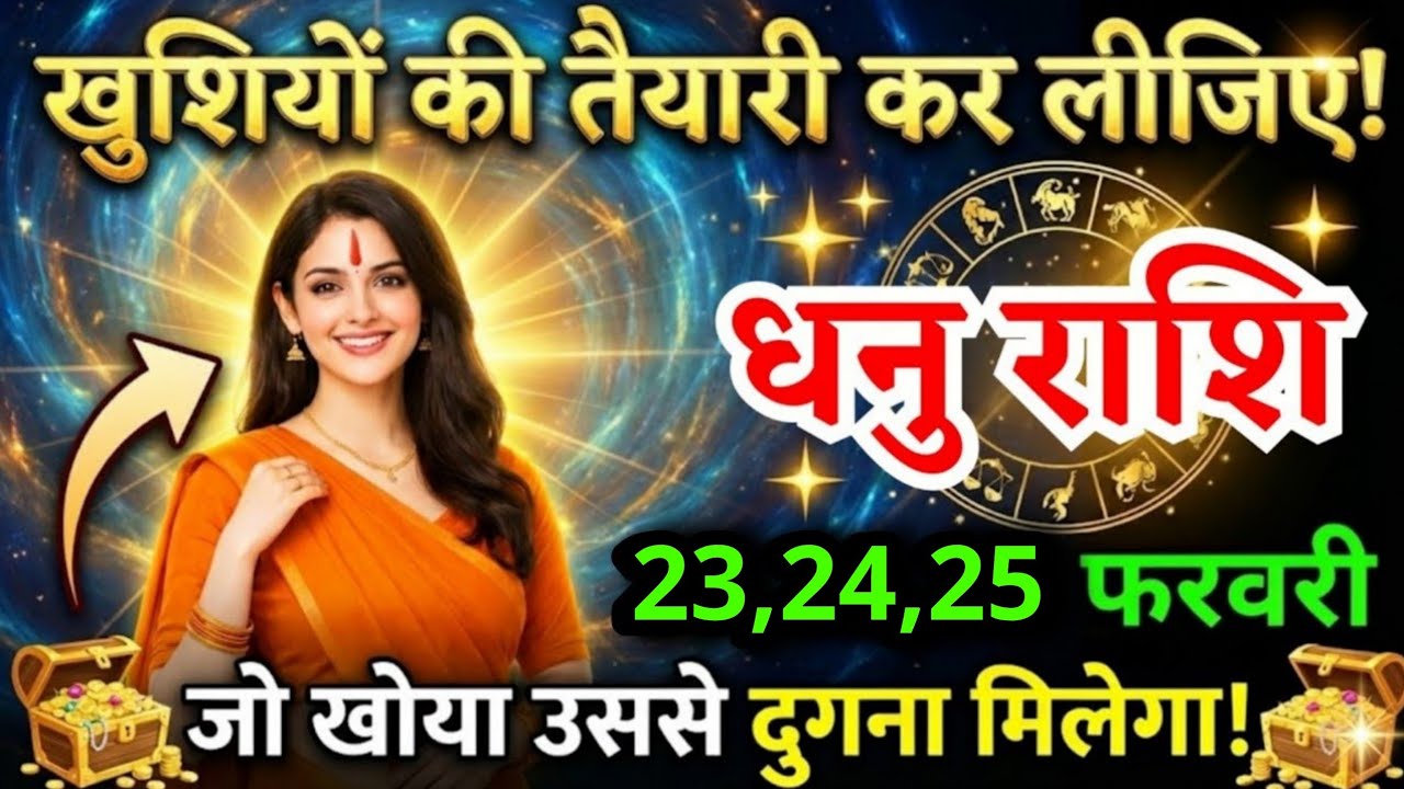 24, 25 फरवरी, धनु राशि वालों खुशियों की तैयारी कर लीजिए, Dhanu Rashi, चमकेगी किस्मत