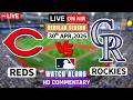 Cincinnati Reds vs Colorado Rockies Live-MLB 3rd Game Score Radio Broadcast ball by ball watch along