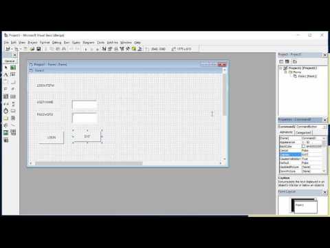 How to make login application with Visual Basic VB6 (Lesson 1)
