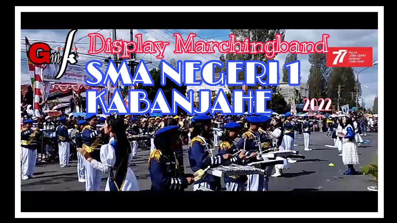 Display Marchingband SMA NEGERI 1 Kabanjahe || Pawai HUT RI ke 77 Di Kabanjahe