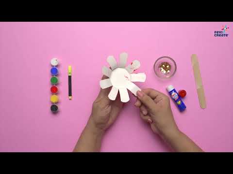 🌸 Easy Paper Cup Flower Craft 🎨✂️