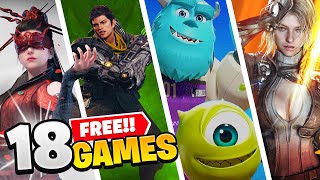 18 Huge FREE Games Coming Soon...