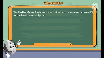 Class 2 Computer Science explanation of chapter 6 "Typing in Word Pad"
