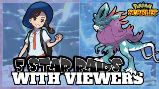 🔴LIVE STREAM| 5 Star Tera Raid Walking Wake with the Water Tera Type in Pokémon Scarlet