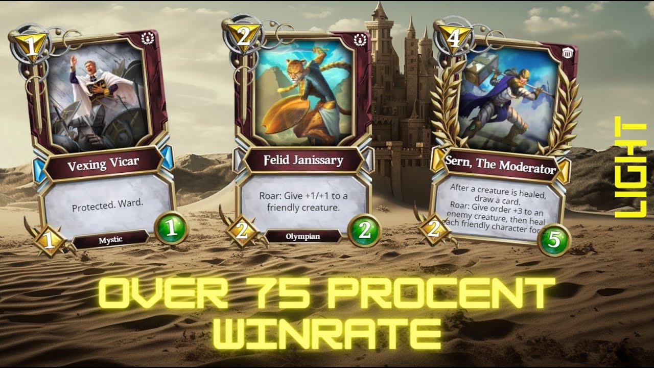 Over 75 % WINRATE with this aggro light deck // PART I  (close and accurate games GG)