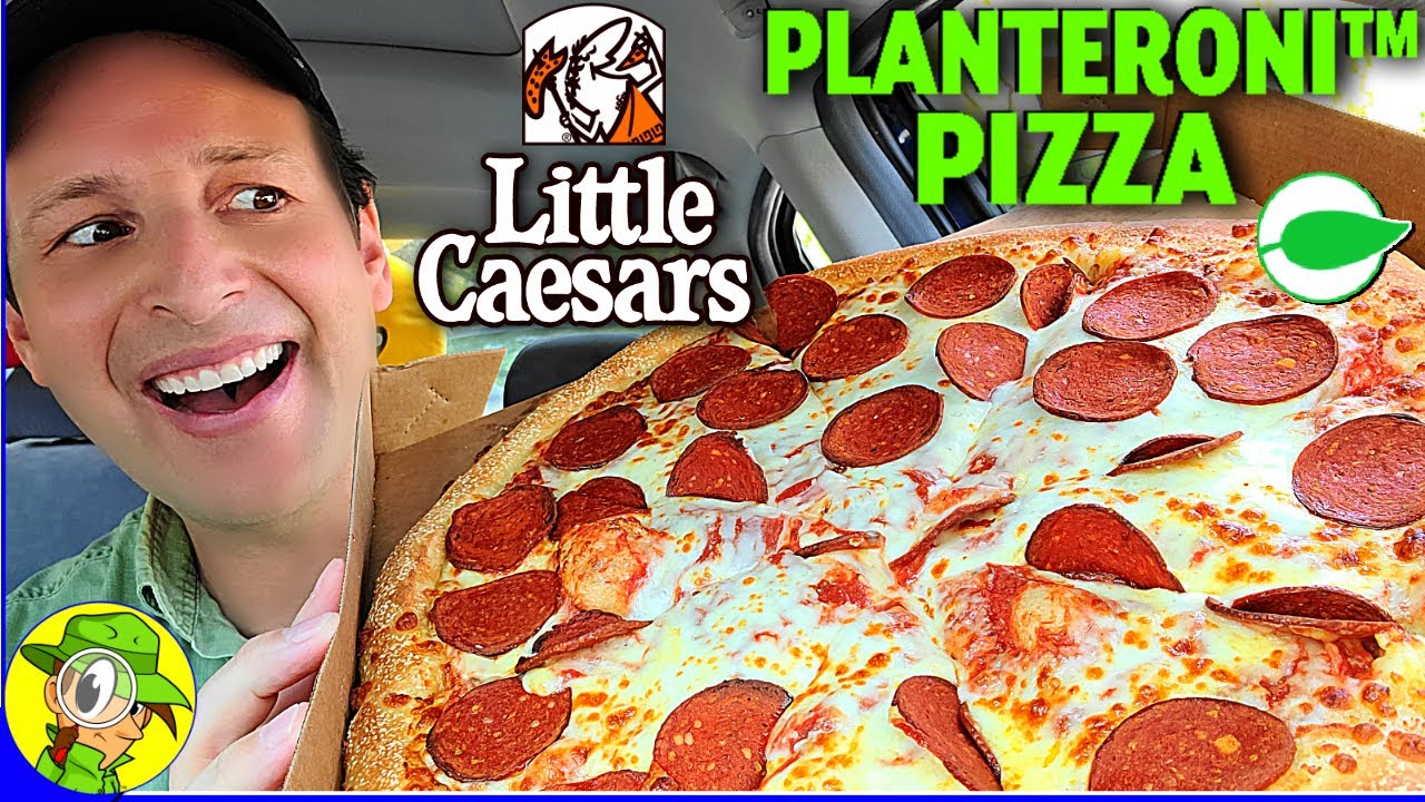 Little Caesars® PLANTERONI™ PIZZA Review 🔱🌱🐖🍕 PLANT
