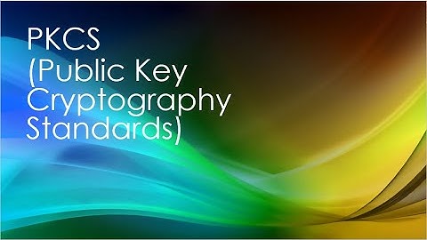 Cryptografie: Uitleg over de standaarden voor openbare sleutelcryptografie.