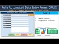 Automated Data Entry Form in Google Sheet & Google Apps Script - Part 2 (Search Function)