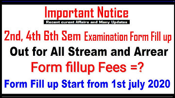 Gauhati University Examination Notice 2020/BA BSc B.Com exam fee notice/GU examination form fill up