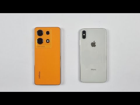 iPhone Xs Max Vs Infinux Note 30 - Speed Test - YouTube