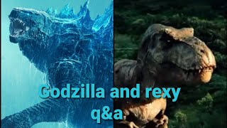 Godzilla and rexy q&a 3 (read description)