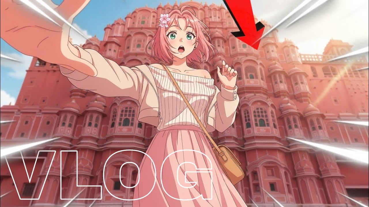 Sakura's Jaipur Journey 🌸 | Exploring in India | Anime Travel Vlog (POV)