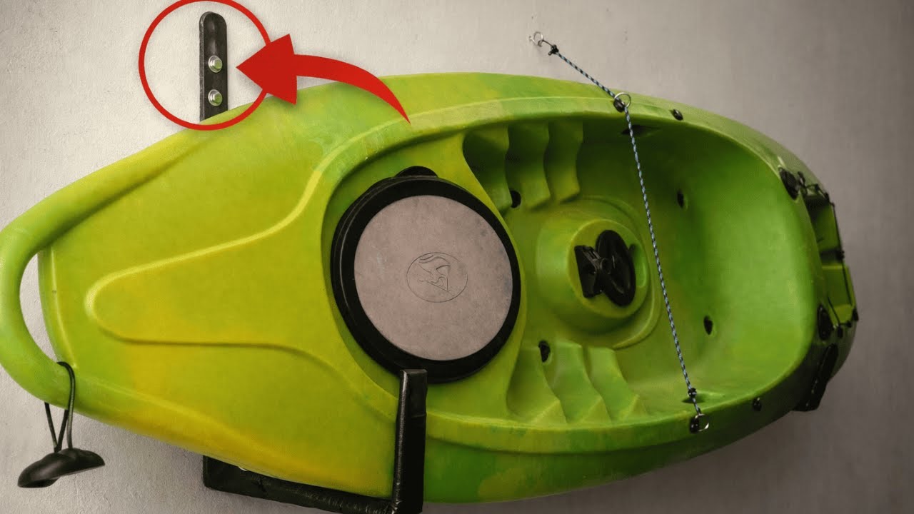 Como guardar tu kayak en casa, soporte de pared fácil y económico (DIY)