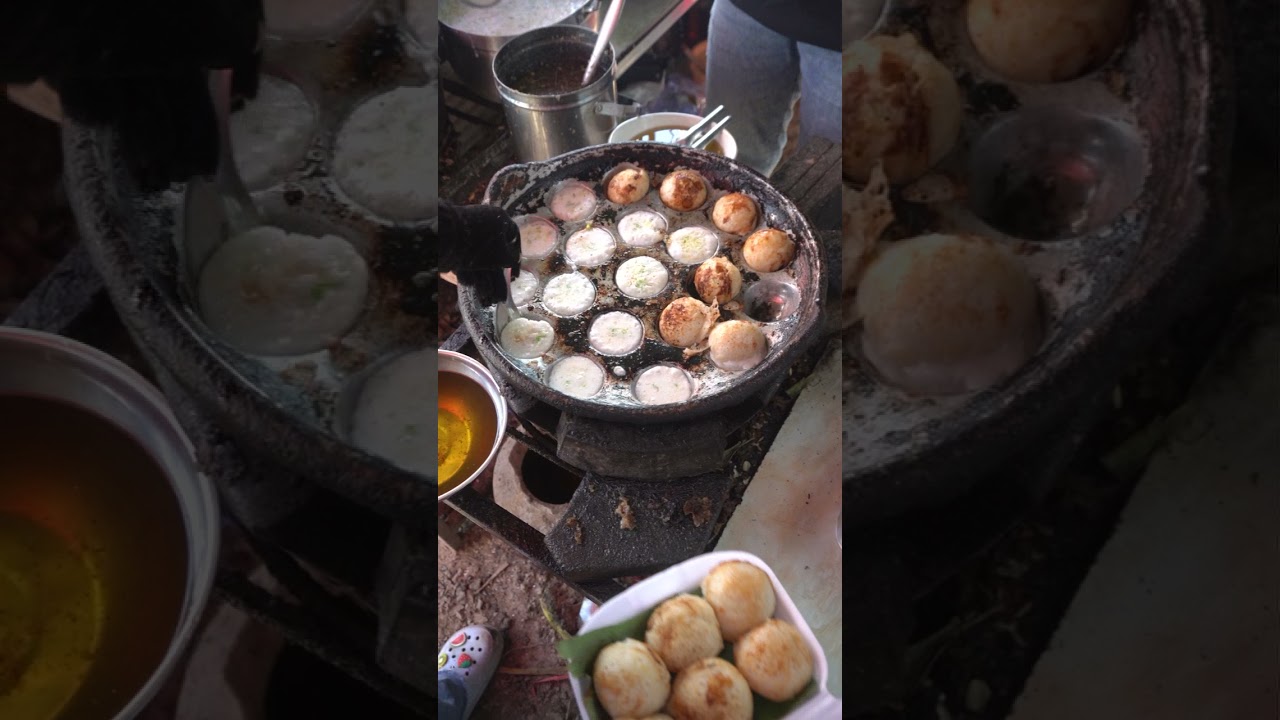 Cooking KH cookies Nom Kruok cake at street - Street Food
