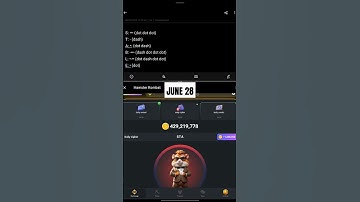 JUNE 28 HAMSTER KOMBAT DAILY CIPHER CODE OR MORSE CODE #hamsterkombat #crypto