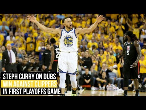 Warriors Steph Curry on playoffs game one win against Clippers