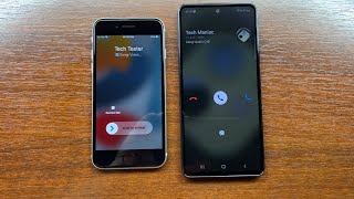 Apple iPhone SE 2022 vs Samsung A53 Zangi App Incoming Voice & Video Calls iOS vs One UI screenshot 5