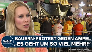 DEUTSCHLAND: Proteste gegen Ampel gehen weiter! Bauern begleiten Robert Habeck in Nürnberg