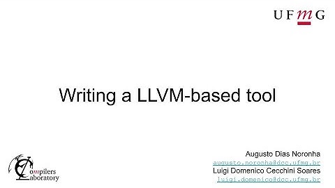 Writing a LLVM-based tool