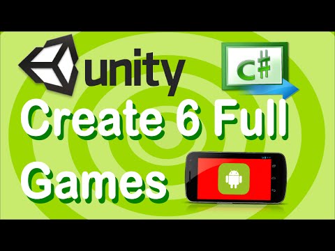 Unity Android Game Development-Create 6 Full Games with Unity + Monetize & Publish