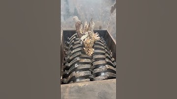 Big tree root shredder machine for wood chips
