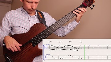 One Minute Bass Lesson #1 - Harmonic Minor Ladder Exercise