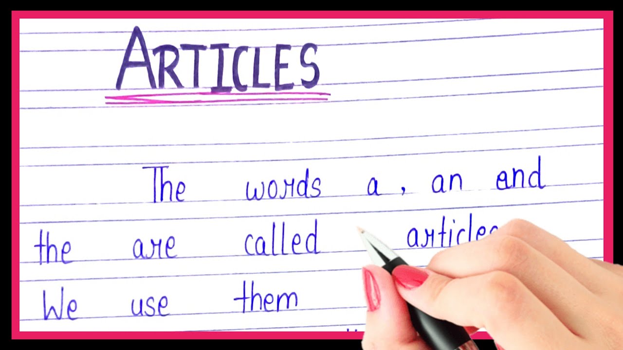 articles published definition