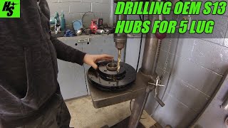 240SX S13 Front 5 Lug Conversion With Z32 Brake - How To
