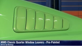 Mustang MMD Classic Quarter Window Louvers - Pre-Painted (10-13 All) Review