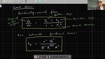 CE356: Elements of hydraulic engineering (SP 2025), Lecture 24: Gradually-varied flow 2