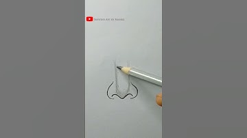 Nose Drawing Easy trick #nosedrawing #sketch #DrawingTrick #satisfying