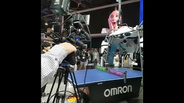 #CES 2020 #OMRON a ping-pong robot
