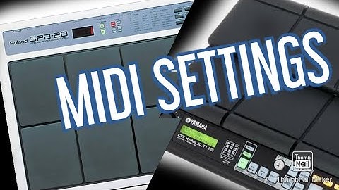 MIDI SETTINGS | ROLAND SPD 20 TO YAMAHA DTX | Clear explanation