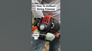 Quickly Unflood A String Trimmer Using No Tools! Flooded engine Won