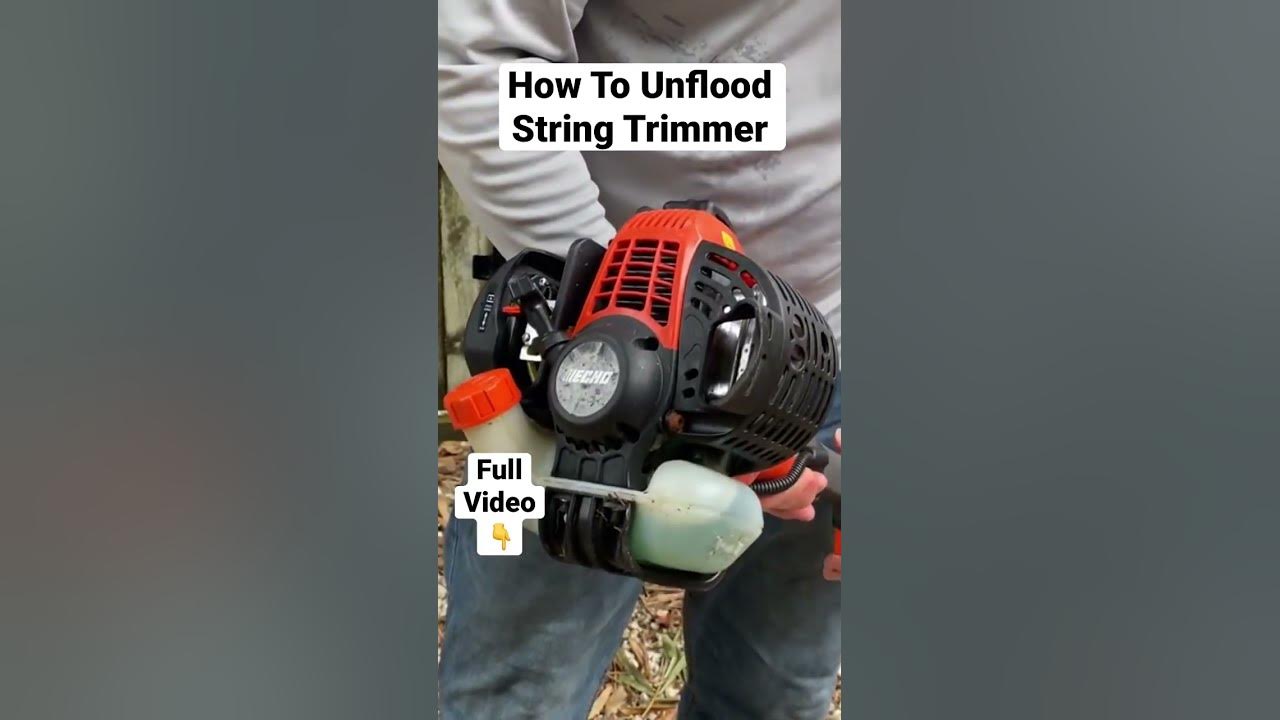 Quickly Unflood A String Trimmer Using No Tools! Flooded engine Won't