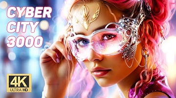 CyberCity 3000 | Neon Cyberpunk | Futuristic Sci-Fi City | Cars Motorbikes Aircraft | AI Short Film