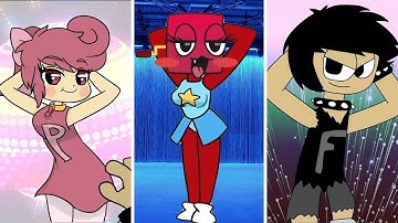 Zero Two Dodging Meme Alphabet Lore Humanized (P vs Poppy vs F)