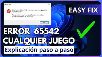 Como Solucionar GLFW Error 65542 WGL The Driver Does Not Appear To Support OpenGL (JUEGOS)