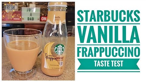 Starbucks vanilla frappuccino chilled coffee drink caffeine content