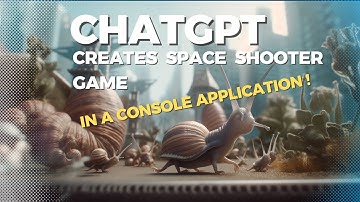 ChatGPT creates a Space Shooter game in a CONSOLE application.