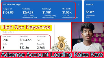 Adsense Account Loading Kaise Kare | High Cpc Keywords | New Tricks 2023 Method | New Course