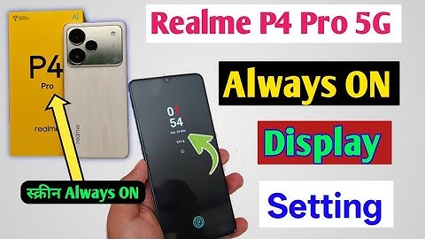 Realme P4 Pro 5G Always On Display Setting/How to always on display in realme p4 pro 