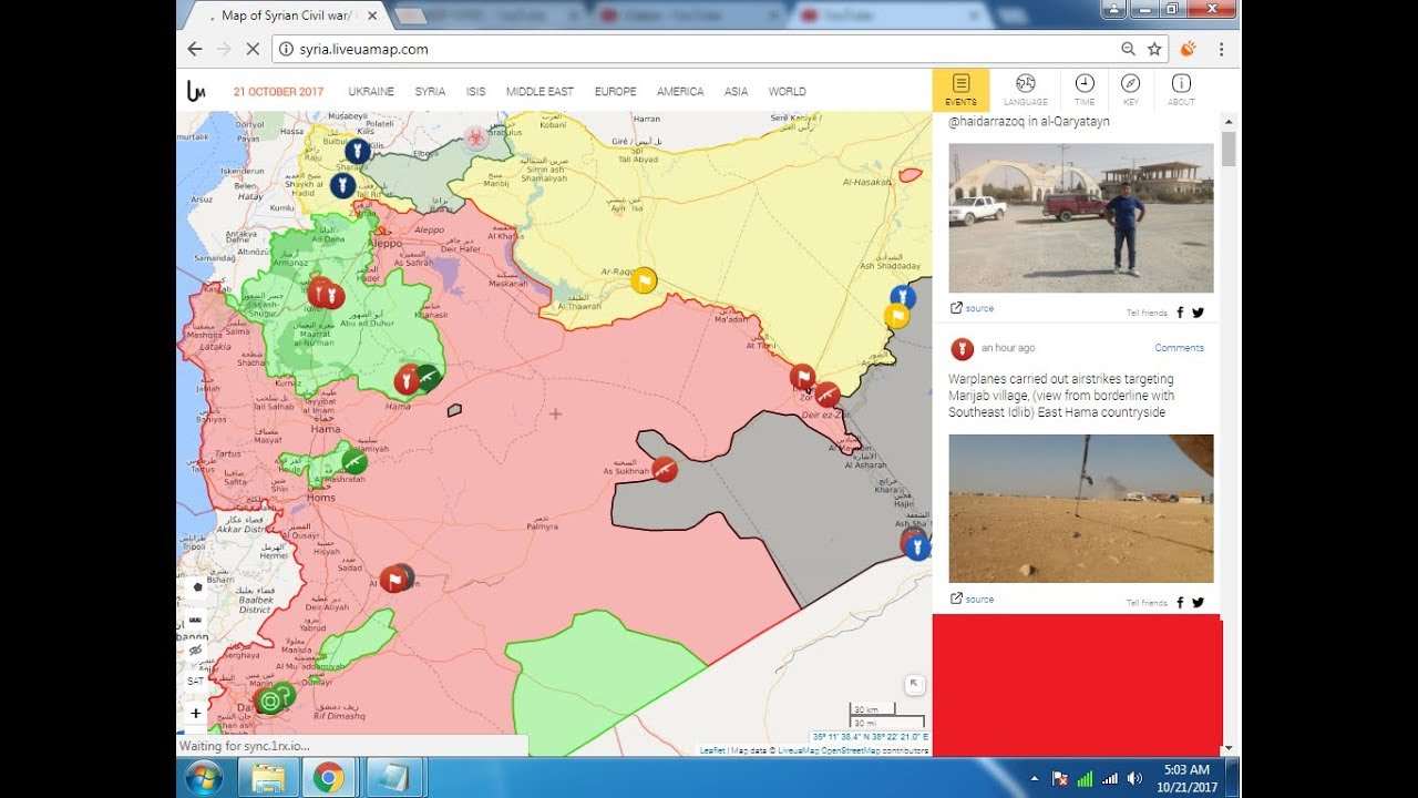 Syria Civil War Map 22/10/2017 [Syrian civil war map] - YouTube