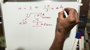 14 divided by 3 | 14/3 divide kaise karte hain | bhag karna sikhe (in Hindi) | Surendra Khilery